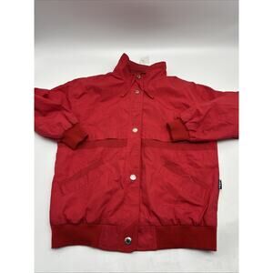 VINTAGE innovation by izzi Womans Size M Red Jacket SNAP BUTTON